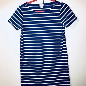 Jcrew striped cotton T-shirt dress